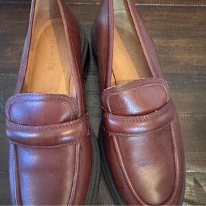 Madewell Rich Brown Leather Loafers